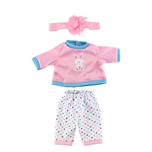 MOUNTTU Mein Lebenspuppenzubehör, 17 -Zoll -Kleidung Outfits Mini Handwerk handgefertigte Kostüme Pyjamas Puppe Matching Accessoires Pink Geschenk für Kinder von MOUNTTU