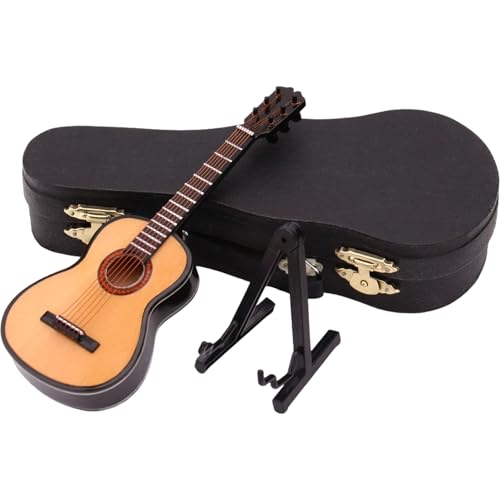 MOUNTTU Miniaturgitarre, Klassische Minigitarre, Puppenhaus-Sammelfiguren, Musikinstrumente, Zubehör für die Heimdekoration, Ausstellung, Sammelfiguren, Puppenhauszubehör, Minigitarren MOUNTTU Miniaturgitarre, Klassische Minigitarre, Puppenhaus-Sammelfiguren, Musikinstrumente, Zubehör für die Heimdekoration, Ausstellung, Sammelfiguren, Puppenhauszubehör, Minigitarren von MOUNTTU