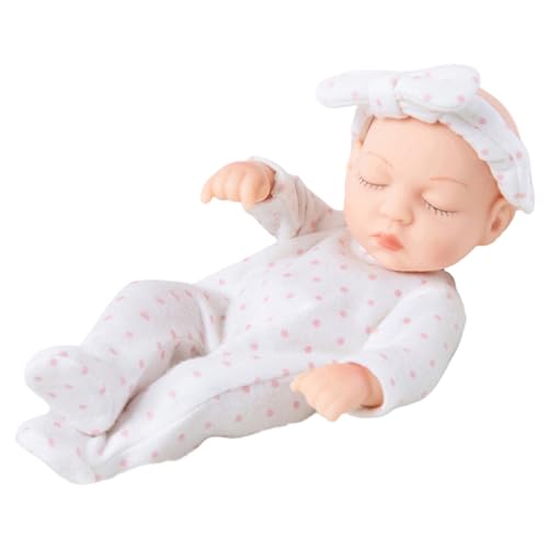 MOUNTTU Realistische Babypuppe, 7-Zoll-Ganzkörper-Babypuppe aus weichem Silikon im Pyjama, Mädchengeschenke für die Firma, lebensechte MOUNTTU Realistische Babypuppe, 7-Zoll-Ganzkörper-Babypuppe aus weichem Silikon im Pyjama, Mädchengeschenke für die Firma, lebensechte von MOUNTTU