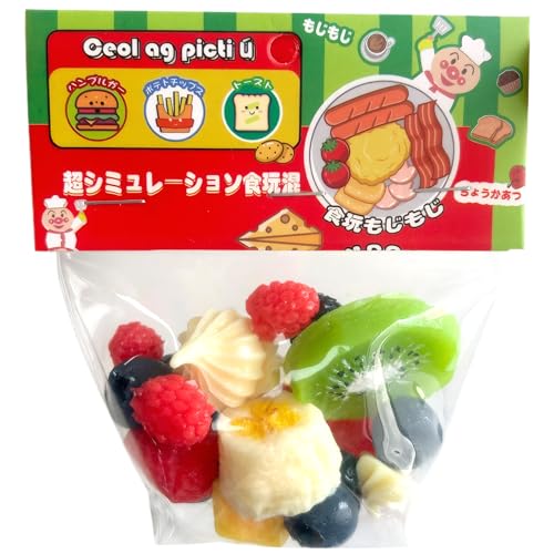 Squeeze Toy Fruits in Bag Stressspielzeug tragbares entzückendes Dekompressionsspielzeug 12 x 4 Zoll Angst und Stressbekämpfung Spielzeug für Kinder, Erwachsene von MOUNTTU