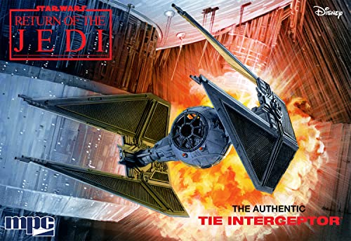 MPC 1:48 Star Wars: Die Rückkehr der Jedi Tie Interceptor (Snap) Plastikmodellbausatz von MPC