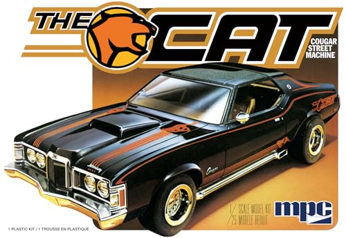 MPC 1973 Mercury Cougar The Cat Modellbausatz im Maßstab 1:25, Nicht bemalt von MPC