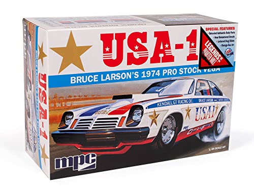 MPC AMT - 1/25 Bruce Larson USA-1 Pro Stock Vega - Plastikmodellbausatz, Fabrik Farbe von MPC