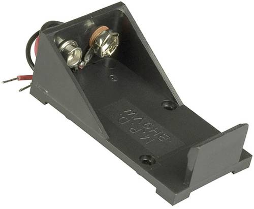 MPD BH9VW Batteriehalter 1x 9V Block Kabel (L x B x H) 55 x 30 x 21mm von MPD