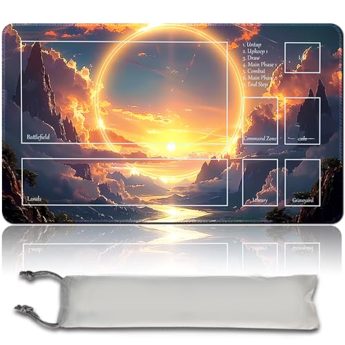 Board Game 60x35CM MTG Playmat + Free Waterproof Bag Compatible for OCG CCG RPG TCG MTG Playmat,Mouse pad Desk Mats (MTG 31 (15),with Zone) von MPLR BOARD GAME