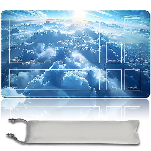 Board Game 60x35CM MTG Playmat + Free Waterproof Bag Compatible for OCG CCG RPG TCG MTG Playmat,Mouse pad Desk Mats (MTG 31 (3),with Zone) von MPLR BOARD GAME