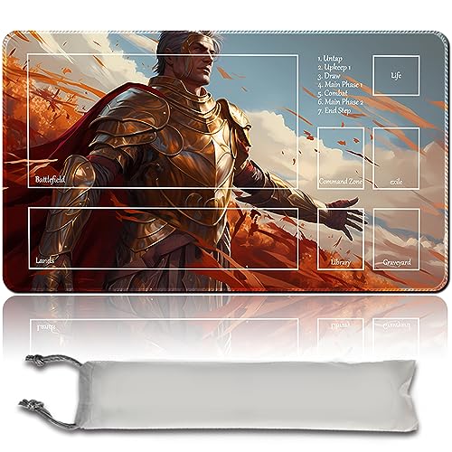 MPLR BOARD GAME Brettspiel MTG Spielmatten+Kostenlose wasserdichte Bag,Stitched Edges,Smooth Rubber Surface,MTG PlayMat with Zones(An Original Alesha, Who Smiles at Death Playmat) (with Zone) von MPLR BOARD GAME