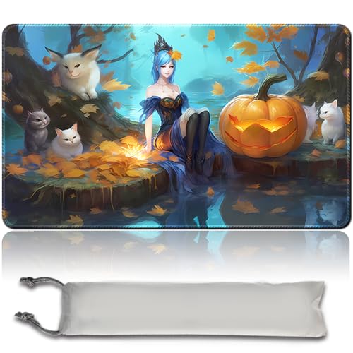 MPLR BOARD GAME Brettspiel MTG Spielmatten+Kostenlose wasserdichte Bag,Stitched Edges,Smooth Rubber Surface,MTG PlayMat with Zones(An Original Angel of Flight Alabaster Playmat) (MTG (7) - NO Zone) von MPLR BOARD GAME