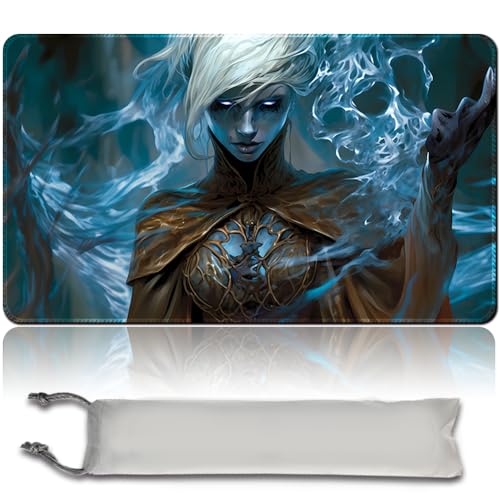 MPLR BOARD GAME Brettspiel MTG Spielmatten + Kostenlose wasserdichte Bag,Stitched Edges,Smooth Rubber Surface,MTG PlayMat with Zone (An Original MTG Playmat) (No Zone,Arcanis The Omnipotent) von MPLR BOARD GAME