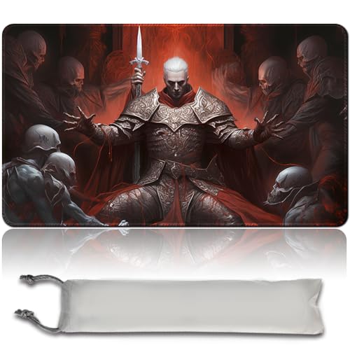 MPLR BOARD GAME Brettspiel MTG Spielmatten + Kostenlose wasserdichte Bag,Stitched Edges,Smooth Rubber Surface,MTG PlayMat with Zone (An Original MTG Playmat) (No Zone,Art by Volkan Baga) von MPLR BOARD GAME