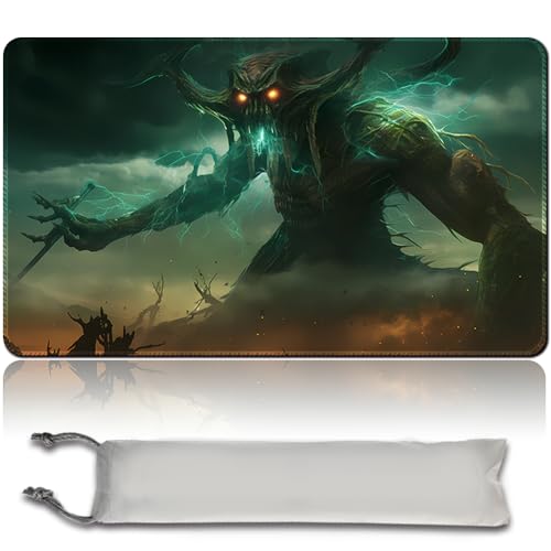 MPLR BOARD GAME Brettspiel MTG Spielmatten + Kostenlose wasserdichte Bag,Stitched Edges,Smooth Rubber Surface,MTG PlayMat with Zone (An Original MTG Playmat) (No Zone,Athreos God of Passage) von MPLR BOARD GAME