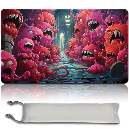 MPLR BOARD GAME Brettspiel MTG Spielmatten + Kostenlose wasserdichte Bag,Stitched Edges,Smooth Rubber Surface,MTG PlayMat with Zone (An Original MTG Playmat) (No Zone,Bevy of BEEBLES) von MPLR BOARD GAME