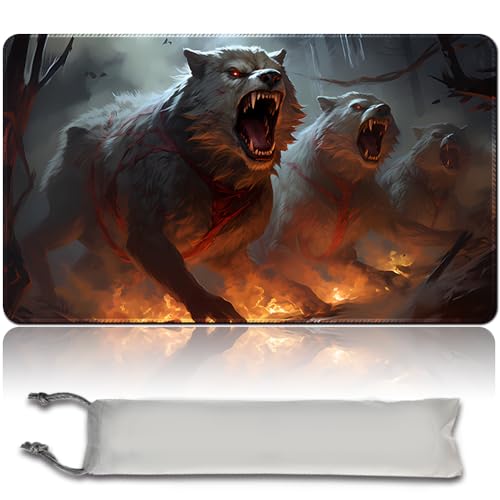 MPLR BOARD GAME Brettspiel MTG Spielmatten + Kostenlose wasserdichte Bag,Stitched Edges,Smooth Rubber Surface,MTG PlayMat with Zone (An Original MTG Playmat) (No Zone von MPLR BOARD GAME