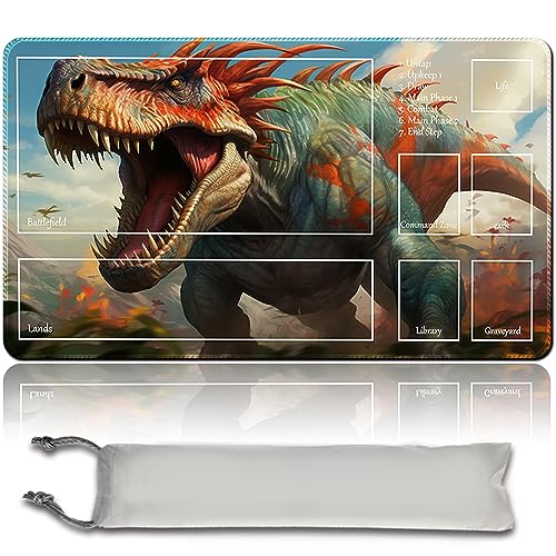 MPLR BOARD GAME Gishath, Sun's Avatar - Brettspiel MTG Spielmatten+Kostenlose wasserdichte Bag,Stitched Edges,Smooth Rubber Surface,MTG PlayMat with Zones(An original MTG Playmat) von MPLR BOARD GAME