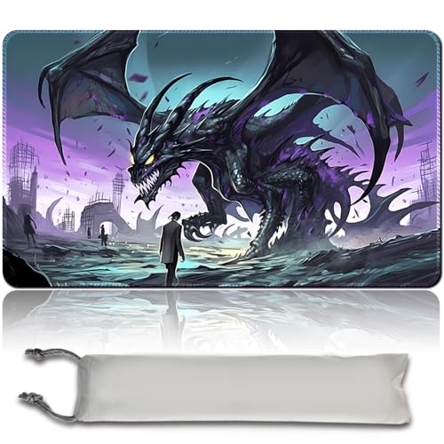 Brettspiel MTG Spielmatten+Kostenlose wasserdichte Bag,Stitched Edges,Smooth Rubber Surface,MTG PlayMat with Zones(An Original Angel of Flight Alabaster Playmat) (MTG (3)- NO Zone) von MPLR BOARD GAME