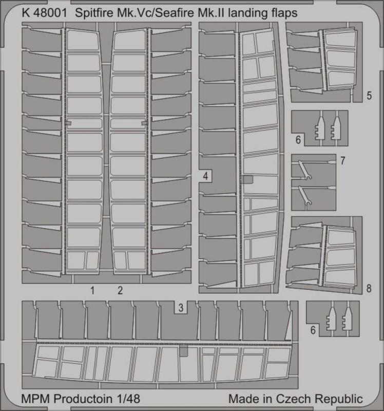 Spitfire Mk.Vc/Seafire Mk.II landingflap von MPM