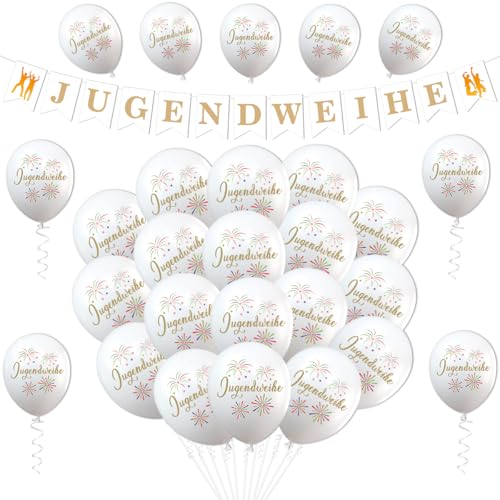 Jugendweihe Deko,Jugendweihe Girlande Luftballon Ballon von MQIAN