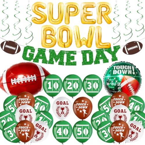 Xxl American Football Deko, Superbowl Party Deko, Nfl Deko, Football Deko, Super Bowl Deko, Nfl Superbowl Deko, Nfl Party Deko, Super Bowl Balloon, Football Dekoration Nfl, Nfl Dekoration Party von MQIAN