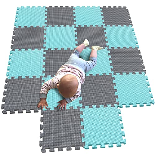 MQIAOHAM® 18 Stücke Baby puzzelmatten für Babys spielmatte kinder puzzlematte Teppich G301018-108112 von MQIAOHAM