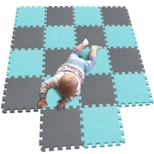 MQIAOHAM® 18 Stücke Baby puzzelmatten für Babys spielmatte Kinder puzzlematte Teppich G301018-108112 von MQIAOHAM