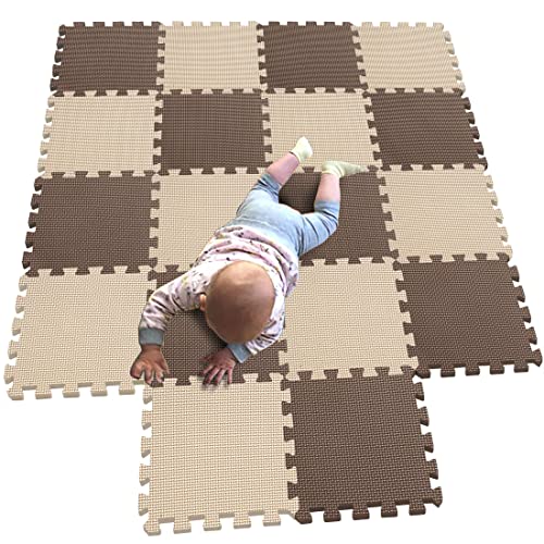 MQIAOHAM® 18 Stücke Baby puzzelmatten für Babys spielmatte kinder puzzlematte Teppich G301018-106110 von MQIAOHAM