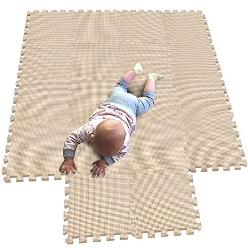 MQIAOHAM® 18 Stücke baby puzzelmatten für babys spielmatte kinder puzzlematte teppich G301018-110 von MQIAOHAM