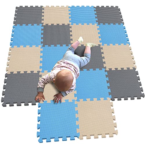 MQIAOHAM® 18 Stücke Baby puzzelmatten für Babys spielmatte Kinder puzzlematte Teppich G301018-107110112 von MQIAOHAM