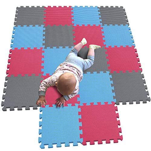 MQIAOHAM® 18 Stücke Baby puzzelmatten für Babys spielmatte kinder puzzlematte Teppich G301018-107109112 von MQIAOHAM