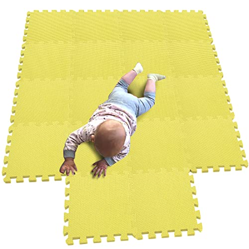 MQIAOHAM® 18 Stücke baby puzzelmatten für babys spielmatte kinder puzzlematte teppich G301018-105 von MQIAOHAM