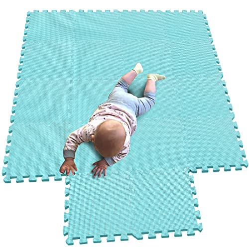 MQIAOHAM® 18 Stücke Baby puzzelmatten für Babys spielmatte kinder puzzlematte Teppich G301018-108 von MQIAOHAM