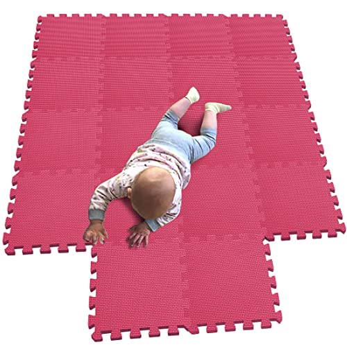 MQIAOHAM® 18 Stücke Baby puzzelmatten für Babys spielmatte kinder puzzlematte Teppich G301018-109 von MQIAOHAM