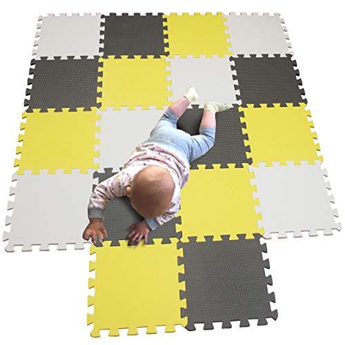 MQIAOHAM® 18 Stücke Baby puzzelmatten für Babys spielmatte Kinder puzzlematte Teppich G301018-101105112 von MQIAOHAM