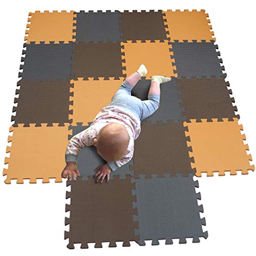 MQIAOHAM® 18 Stücke Baby puzzelmatten für Babys spielmatte Kinder puzzlematte Teppich G301018-102106112 von MQIAOHAM