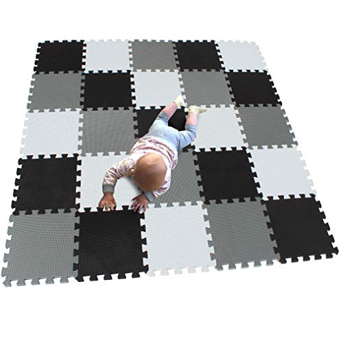 MQIAOHAM® 25 Stücke Baby puzzelmatten für Babys spielmatte Kinder puzzlematte Teppich G301025-101104112 von MQIAOHAM