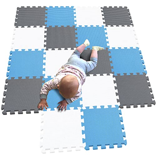 MQIAOHAM® 18 Stücke Baby puzzelmatten für Babys spielmatte Kinder puzzlematte Teppich G301018-101107112 von MQIAOHAM