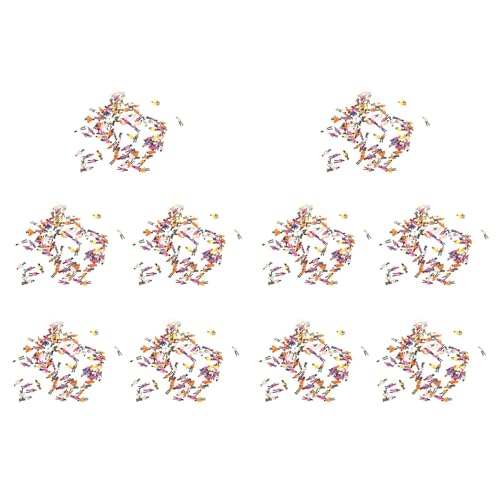 MQODLFP 1000 Stueck Z Massstab 1 : 200 Mischung Zug Modell Figuren Passagiere von MQODLFP