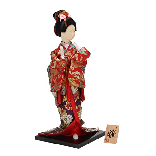 MQODLFP 12 Japanische Puppen Traditionelle Japanische Puppen Skulptur mit Traditionellem Vintage I von MQODLFP