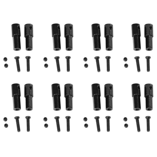 MQODLFP 16 StüCke Adapter ZubehöR für Achs Wellen Aus Metall für D12 C14 C24 C34 B24 B36 MN D90 D91 MN99S RC Auto Teile von MQODLFP