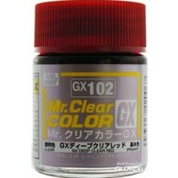 MR HOBBY - GUNZE GX-102 Mr Hobby -Gunze Mr. Clear Color GX (18 ml) Deep Clear Red [30 von MR. HOBBY