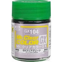 MR HOBBY - GUNZE GX-104 Mr Hobby -Gunze Mr. Clear Color GX (18 ml) Clear Green [30 von MR. HOBBY