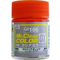 MR HOBBY - GUNZE GX-106 Mr Hobby -Gunze Mr. Clear Color GX (18 ml) Clear Orange [30 von MR. HOBBY