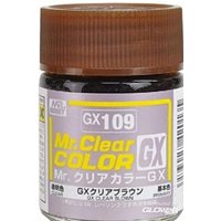 MR HOBBY - GUNZE GX-109 Mr Hobby -Gunze Mr. Clear Color GX (18 ml) Clear Brown [30 von MR. HOBBY