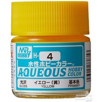 MR HOBBY - GUNZE H-004 Mr Hobby -Gunze Aqueous Hobby Colors (10 ml) Yellow [30 von MR. HOBBY