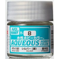 MR HOBBY - GUNZE H-008 Mr Hobby -Gunze Aqueous Hobby Colors (10 ml) Sliver [30 von MR. HOBBY