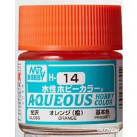 MR HOBBY - GUNZE H-014 Mr Hobby -Gunze Aqueous Hobby Colors (10 ml) Orange [30 von MR. HOBBY