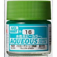 MR HOBBY - GUNZE H-016 Mr Hobby -Gunze Aqueous Hobby Colors (10 ml) Yellow Green [30 von MR. HOBBY