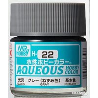 MR HOBBY - GUNZE H-022 Mr Hobby -Gunze Aqueous Hobby Colors (10 ml) Gray [30 von MR. HOBBY