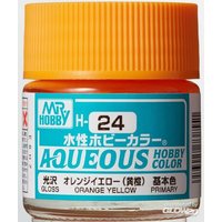 MR HOBBY - GUNZE H-024 Mr Hobby -Gunze Aqueous Hobby Colors (10 ml) Orange Yellow [30 von MR. HOBBY