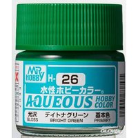 MR HOBBY - GUNZE H-026 Mr Hobby -Gunze Aqueous Hobby Colors (10 ml) Brigth Green [30 von MR. HOBBY