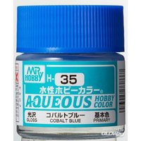 MR HOBBY - GUNZE H-035 Mr Hobby -Gunze Aqueous Hobby Colors (10 ml) Cobalt Blue [30 von MR. HOBBY